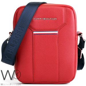 Tommy Hilfiger Black Crossbody Messenger Men | Watches Prime
