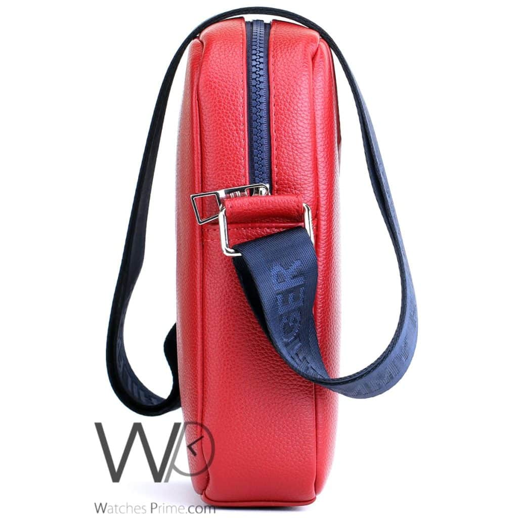 Tommy Hilfiger Red Men's Crossbody Messenger | Watches Prime