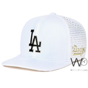 كاب-ماركة-دودجرز-snapback-ابيض