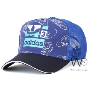 Adidas trucker blue cap mesh men hat