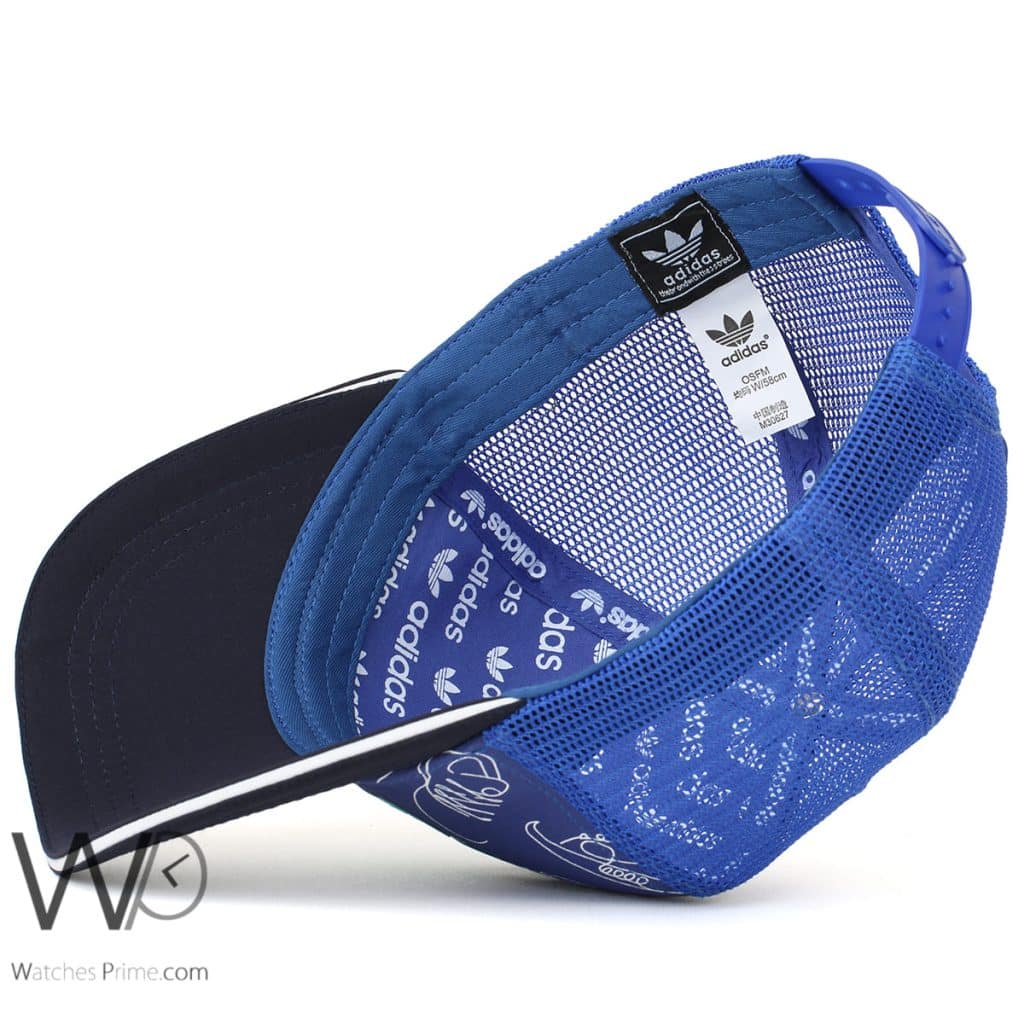 Adidas 3 trucker Cap Mesh Blue | Watches Prime