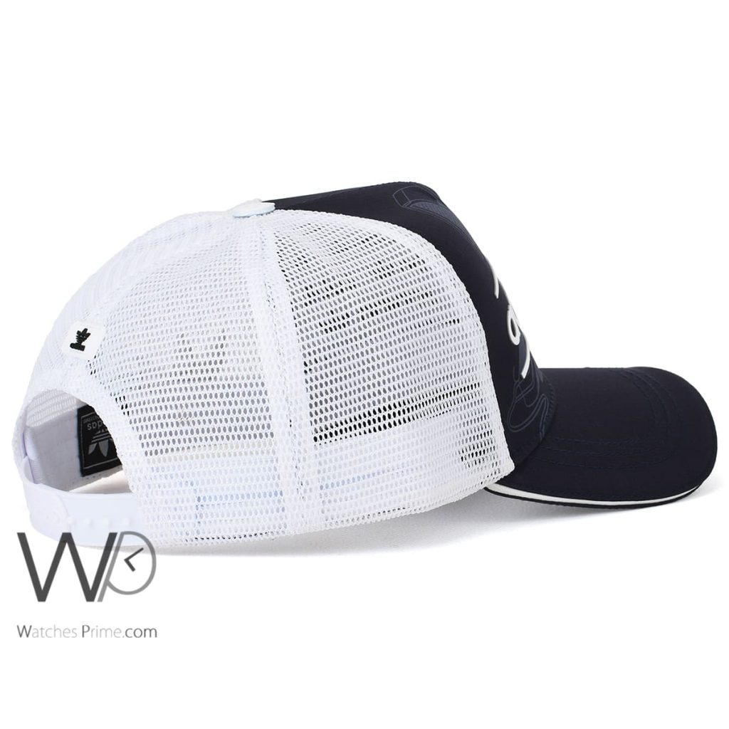 Adidas Navy Blue White trucker Cap | Watches Prime
