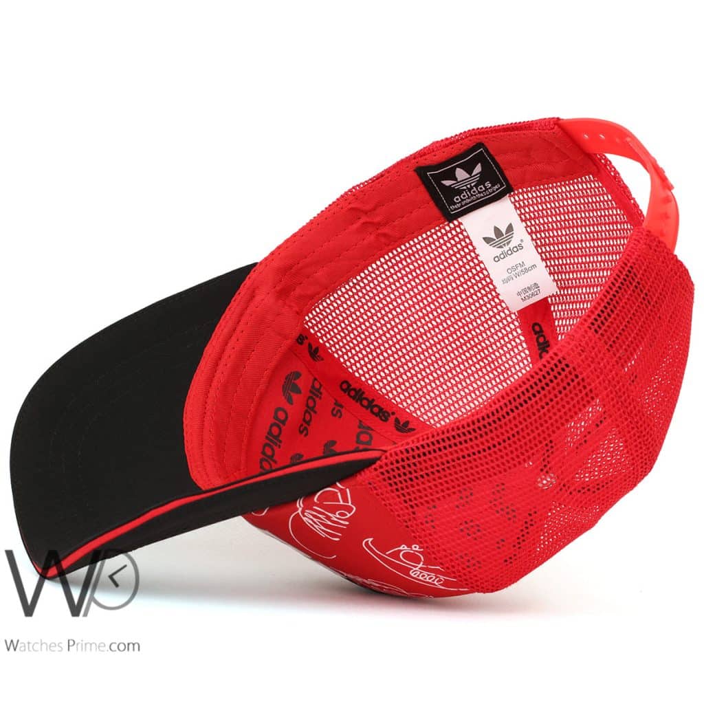 Adidas 3 trucker Cap Mesh Red | Watches Prime