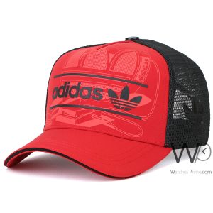 Adidas trucker red cap net men hat