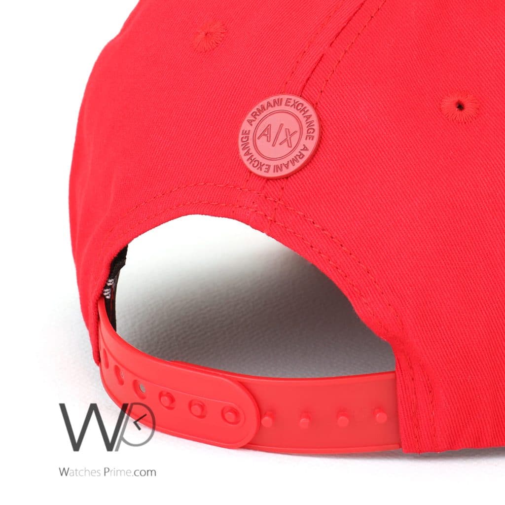 Armani Exchange AX Red Baseball Cap | Watches Prime