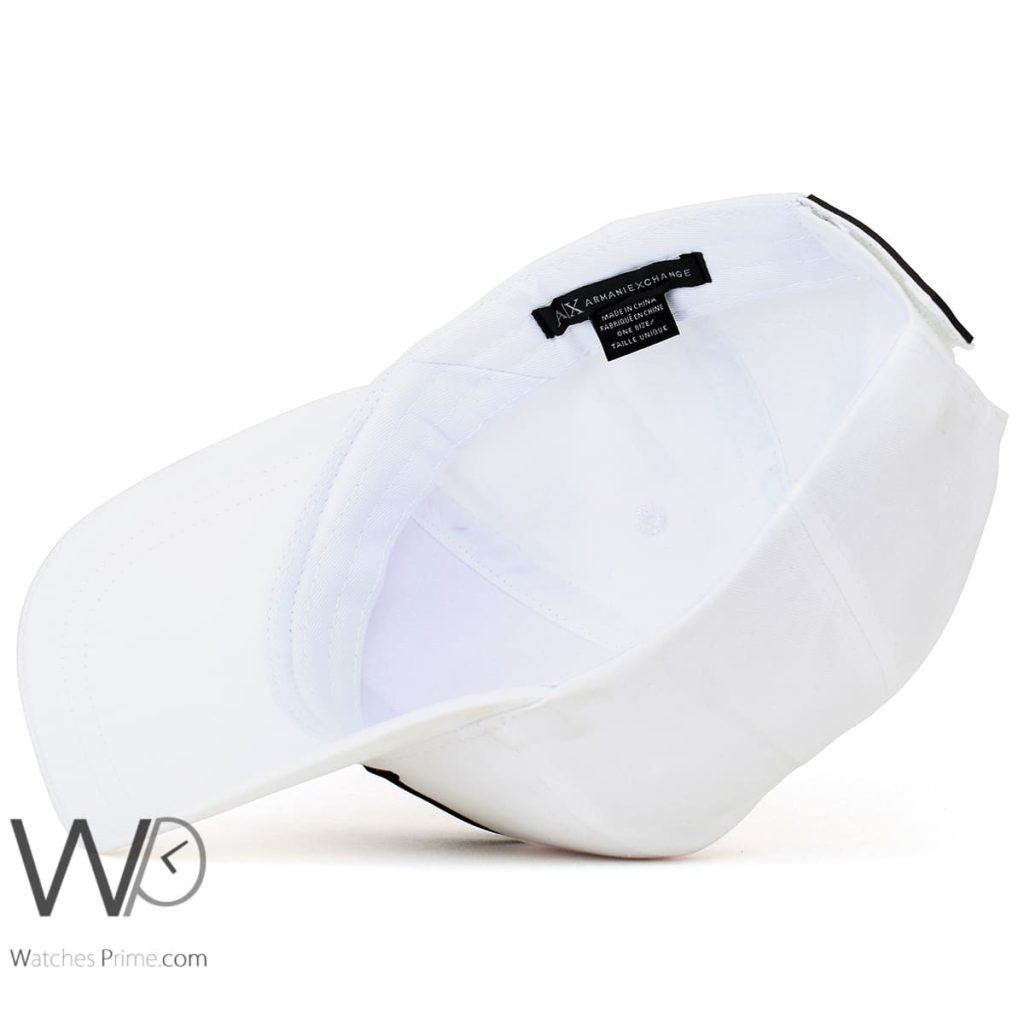 Armani Exchange AX White Baseball Cap | Watches Prime