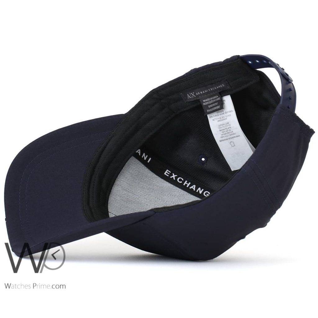 Armani Exchange AX Navy Blue Baseball Cap | Watches Prime