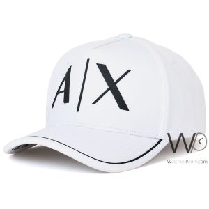Armani exchange baseball white cap cotton ax hat