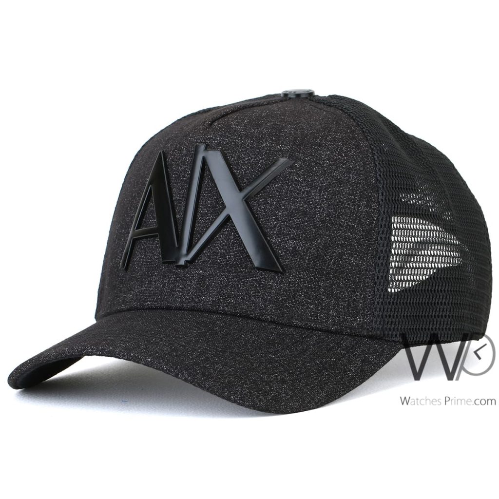 Armani Exchange AX Trucker Cap Black | Watches Prime