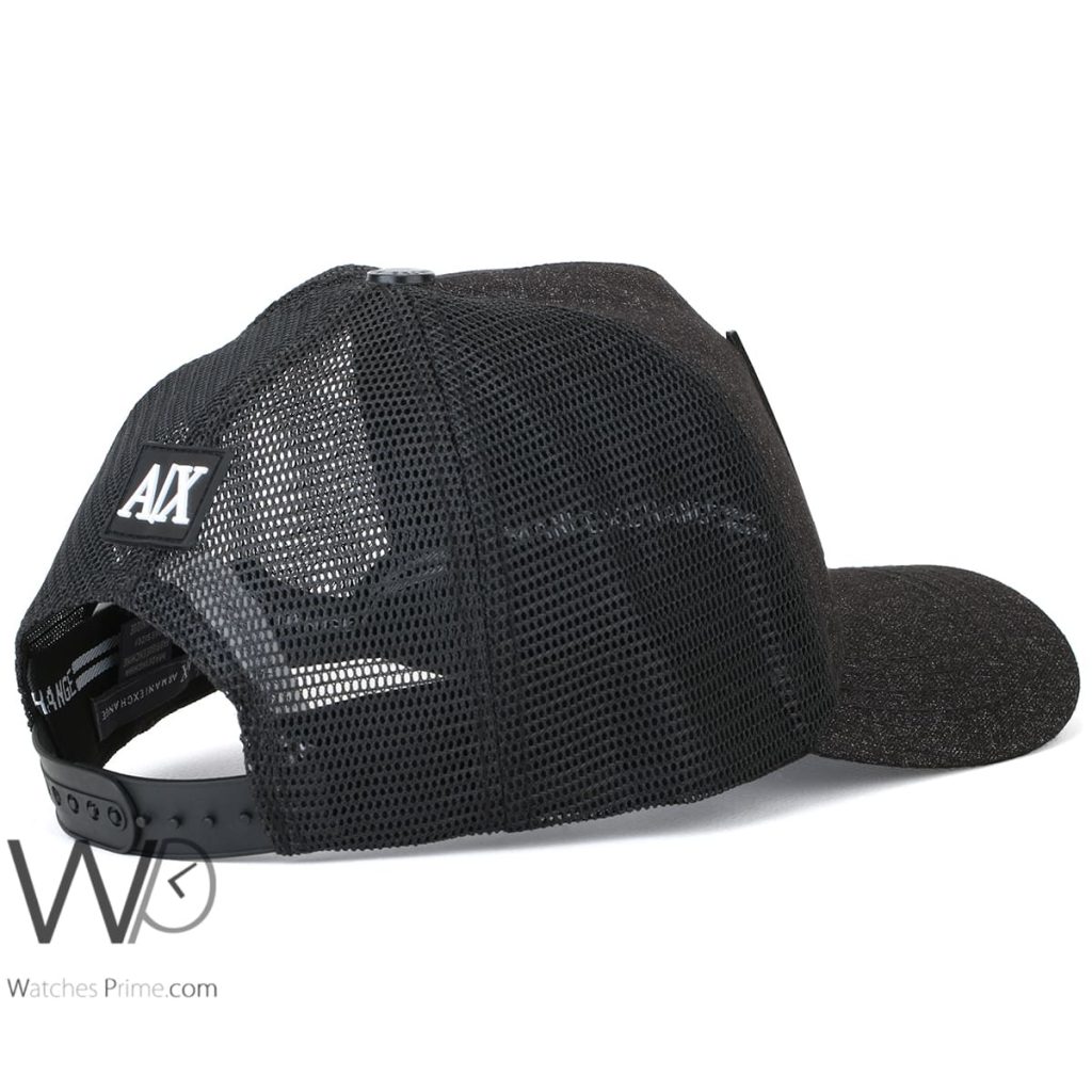 Armani Exchange AX Trucker Cap Black | Watches Prime