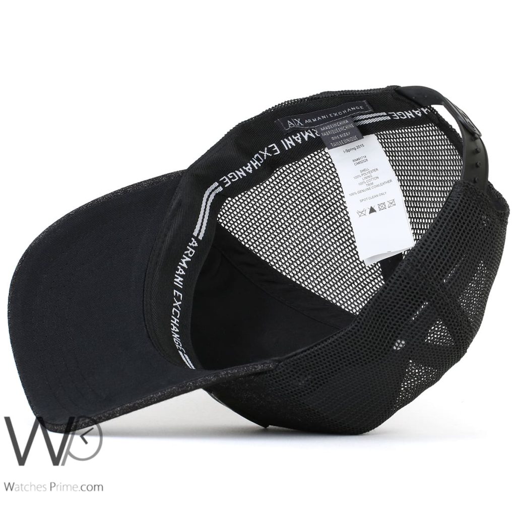 Armani Exchange AX Trucker Cap Black | Watches Prime