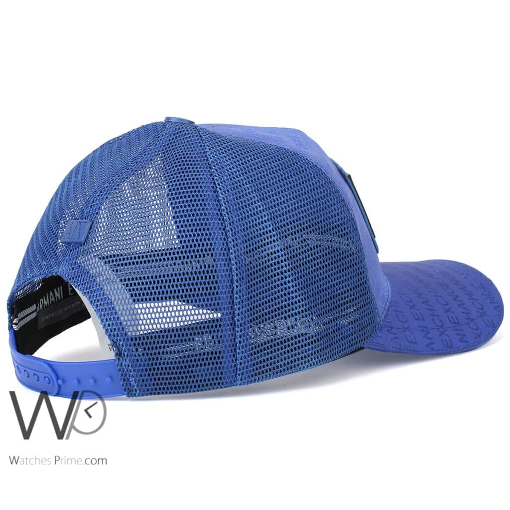 Armani Exchange AX Trucker Cap Blue | Watches Prime