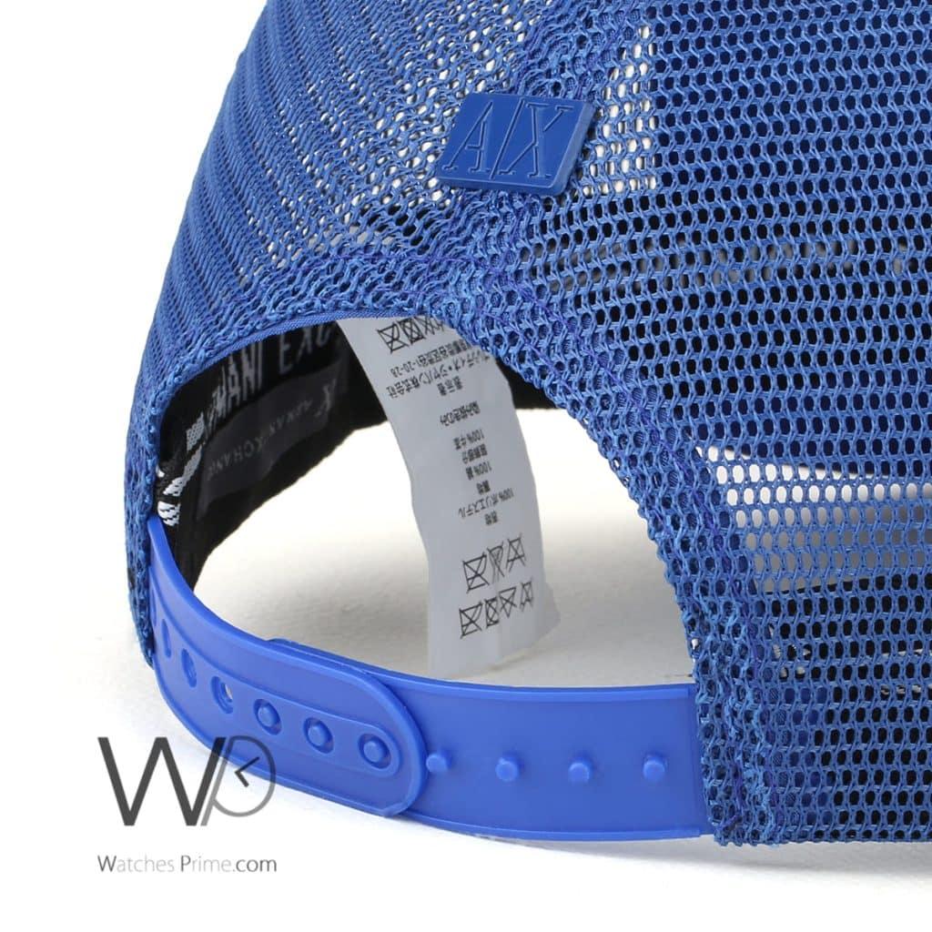 Armani Exchange AX Trucker Cap Blue | Watches Prime