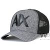 Armani Exchange AX Gray Black Trucker Cap | Watches Prime