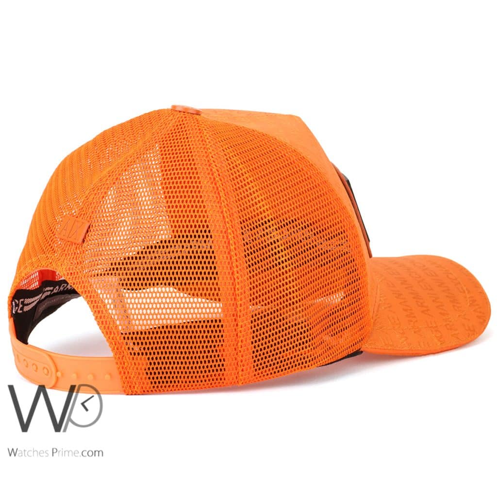 Armani Exchange AX Orange Trucker Cap | Watches Prime