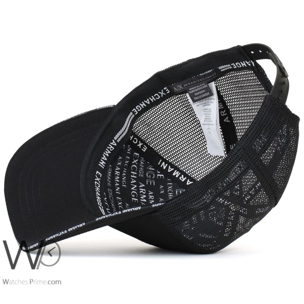 Armani Exchange AX 1991 Black Trucker Cap | Watches Prime