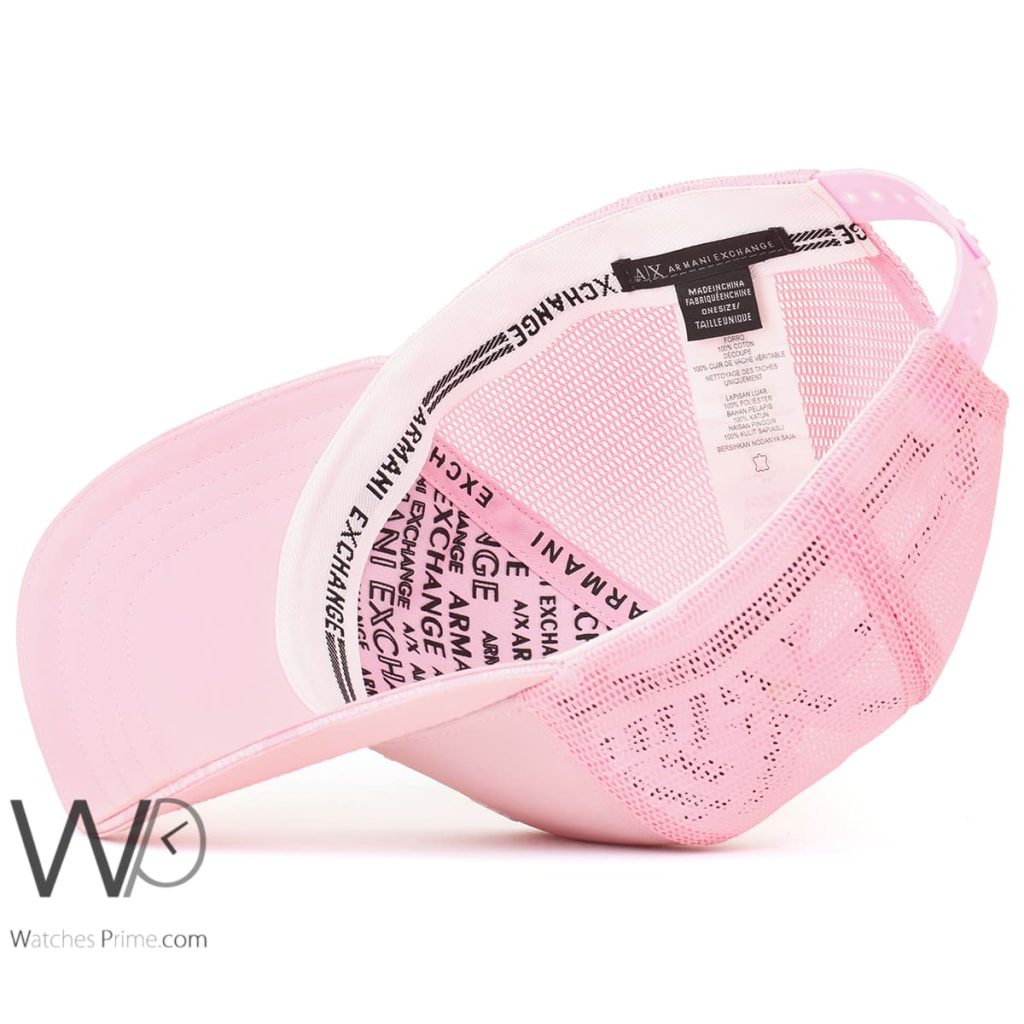 Armani Exchange AX 1991 Pink Trucker Cap | Watches Prime
