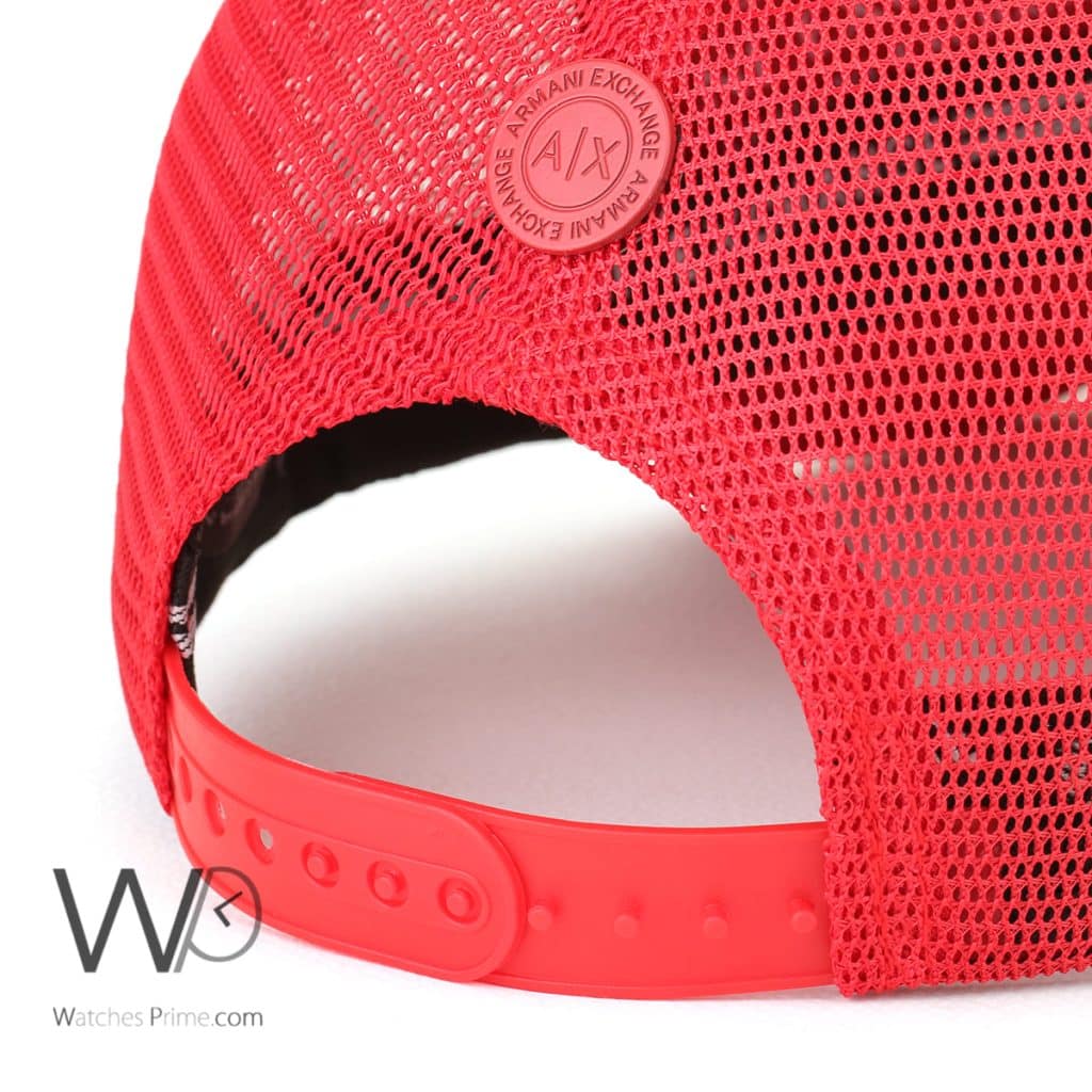 Armani Exchange AX 1991 Red Trucker Cap | Watches Prime