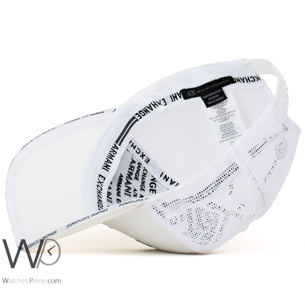 Armani Exchange AX 1991 White Trucker Cap | Watches Prime