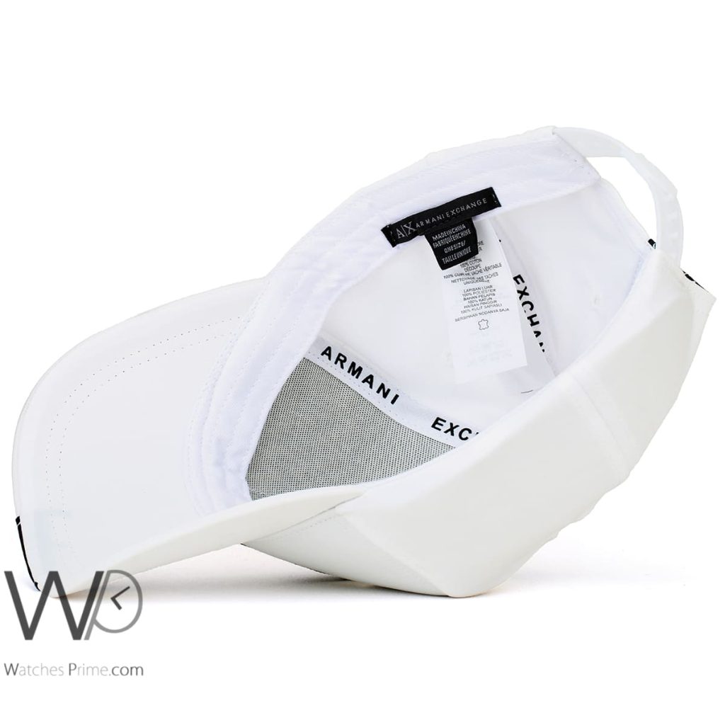 Armani Exchange AX White Baseball Cap | Watches Prime