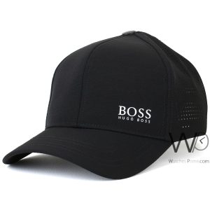 Baseball hugo boss black cotton cap