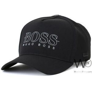 Baseball hugo boss cap black cotton hat