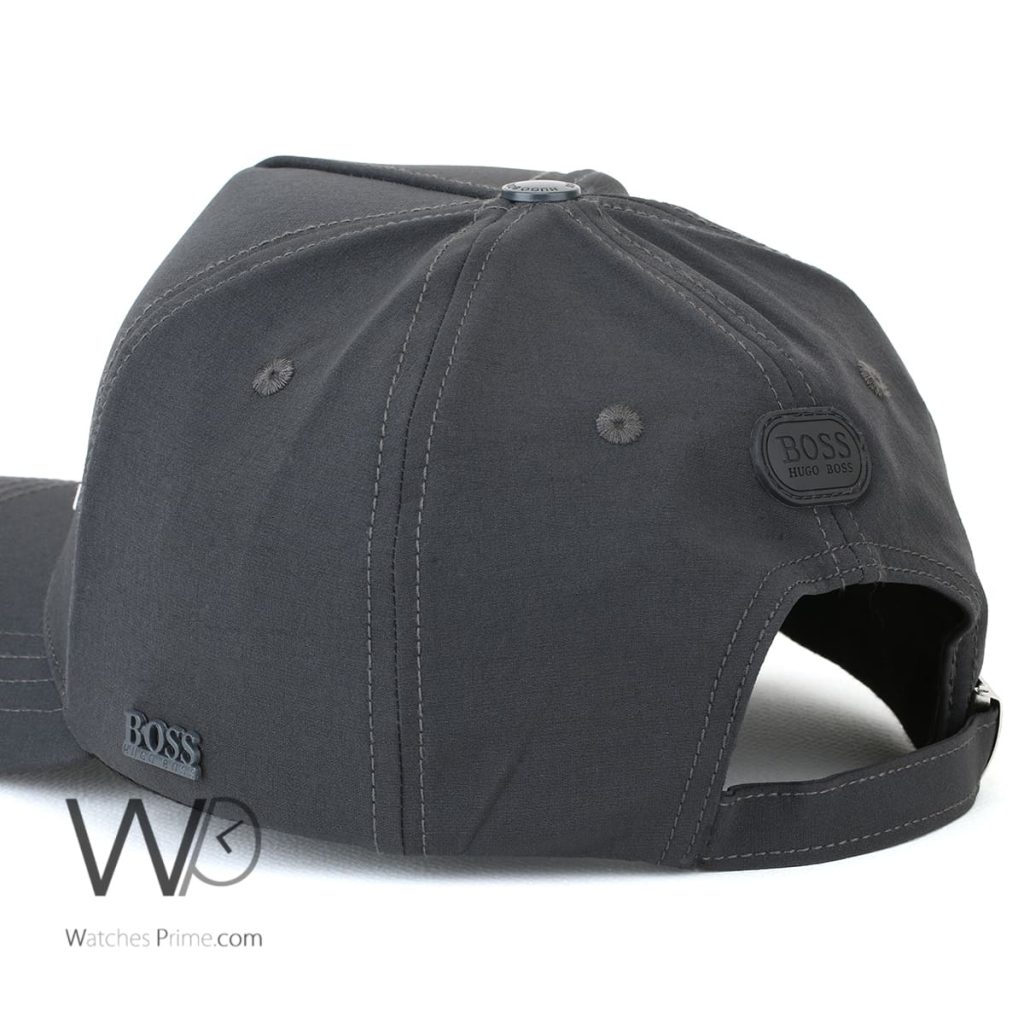 Hugo Boss Gray Baseball Cap Cotton | Watches Prime