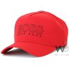 Hugo Boss Red Cotton Baseball Cap| Watches Prime