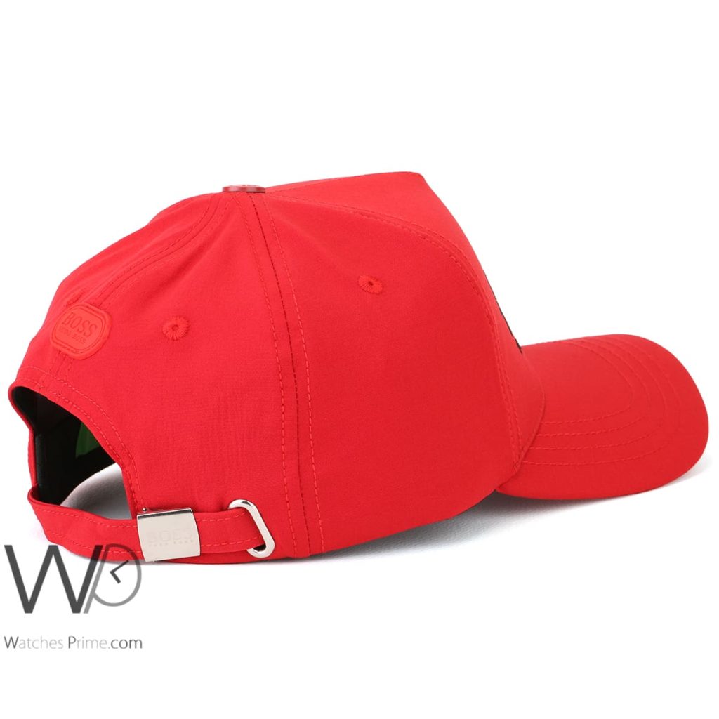Hugo Boss Red Cotton Baseball Cap| Watches Prime