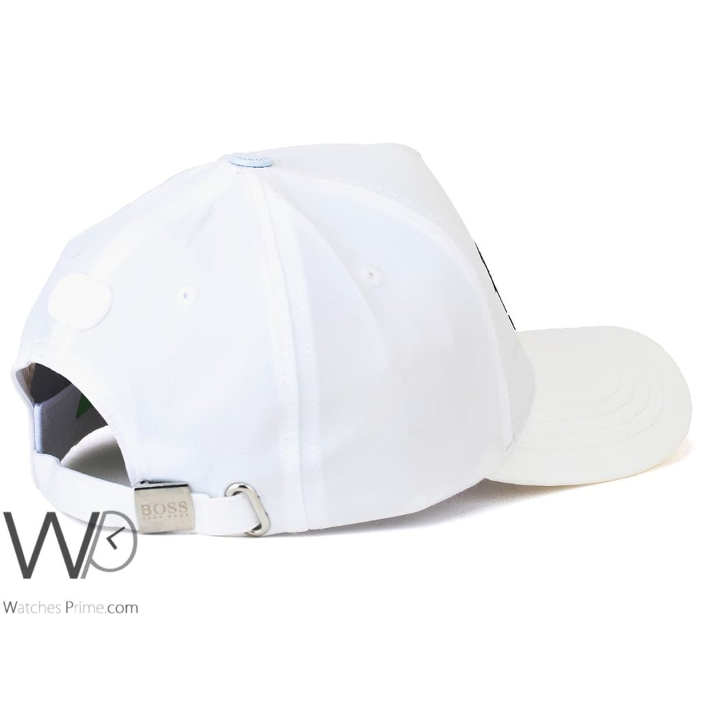 Hugo Boss White Cotton Baseball Cap | Watches Prime
