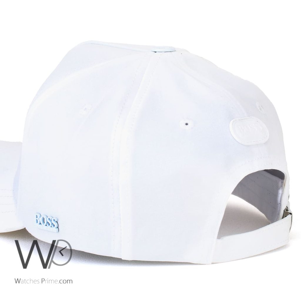 Hugo Boss White Cotton Baseball Cap | Watches Prime
