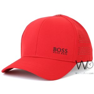 Baseball hugo boss red cotton cap