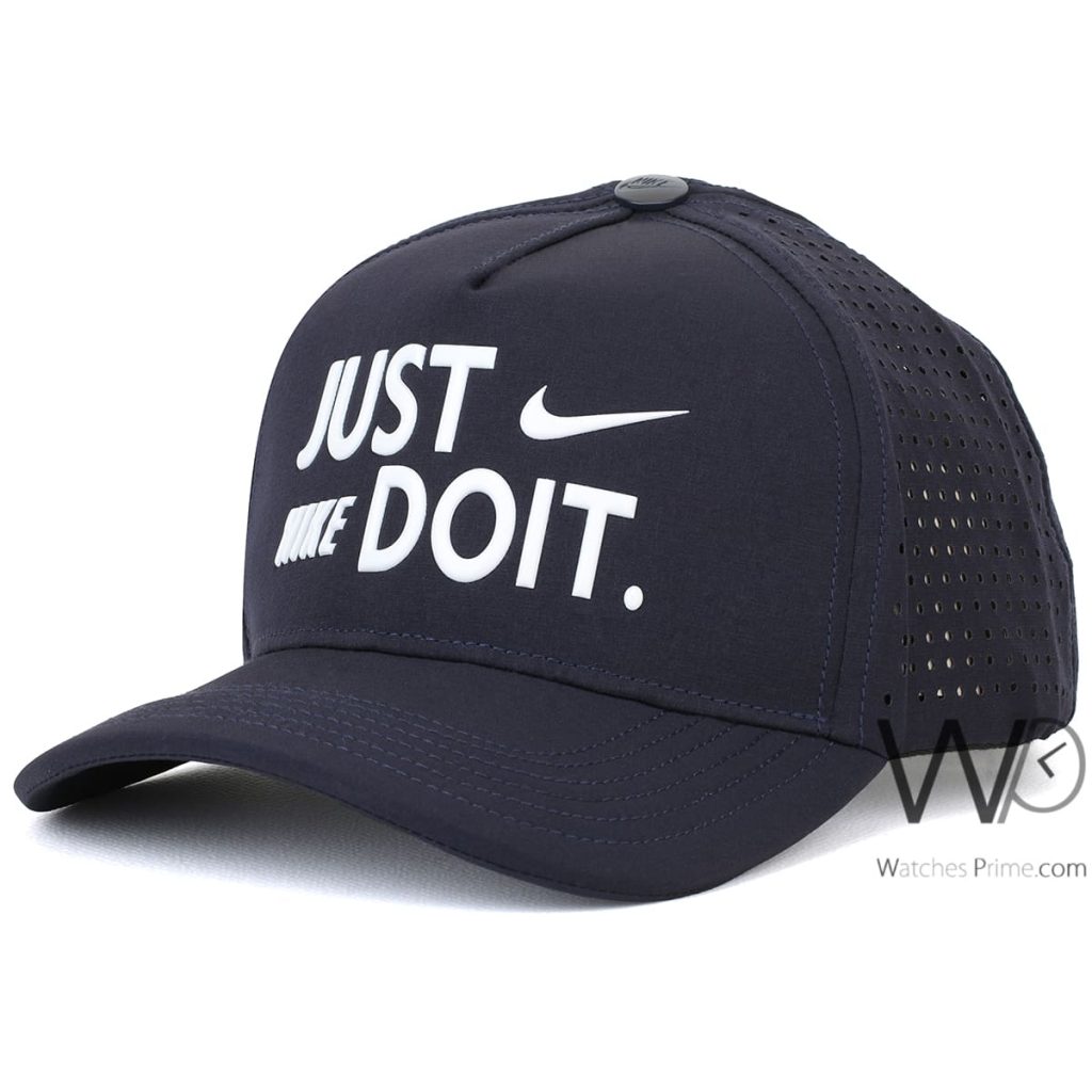 Nike Just Do It Classic 99 Dri Fit Navy Blue Baseball Hat | Watches Prime