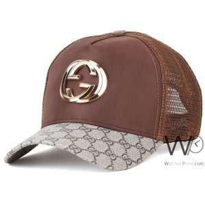 كاب-ماركة-جوتشى-trucker-بنى