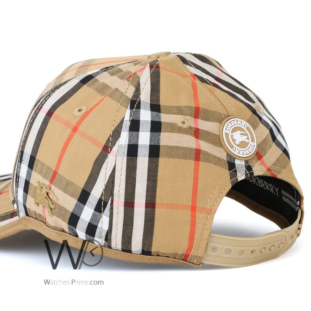 Burberry BT Beige Cotton Baseball Cap | Watches Prime
