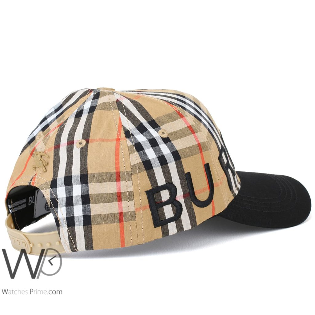 Burberry BT Beige Black Baseball Cap | Watches Prime
