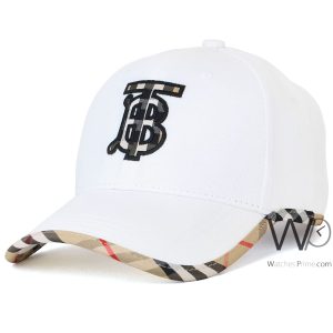 كاب-ماركة-بيربرى-baseball-ابيض-قطن