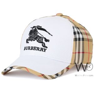 كاب-ماركة-بيربرى-هورس-baseball-ابيض-بيج-قطن