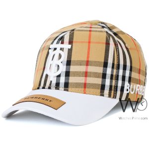 كاب-ماركة-بيربرى-baseball-ابيض-بيج-قطن