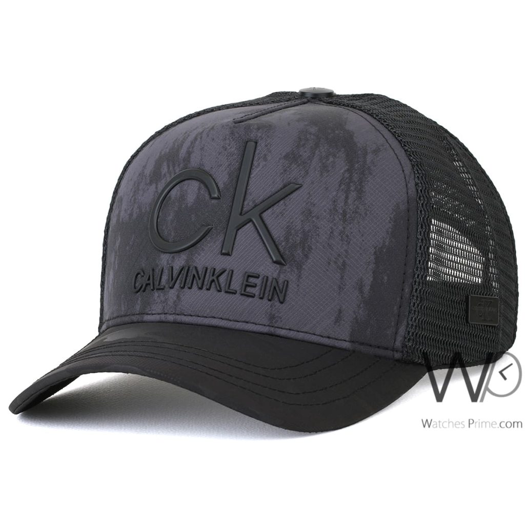 كاب ماركة كالفن كلاين CK رمادي Trucker | واتشز برايم
