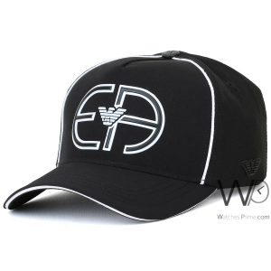 Emporio armani ea7 black baseball cap cotton hat