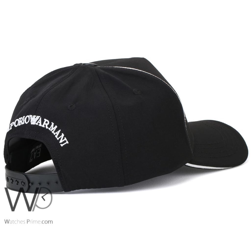 Emporio Armani EA7 Black Baseball Cap | Watches Prime