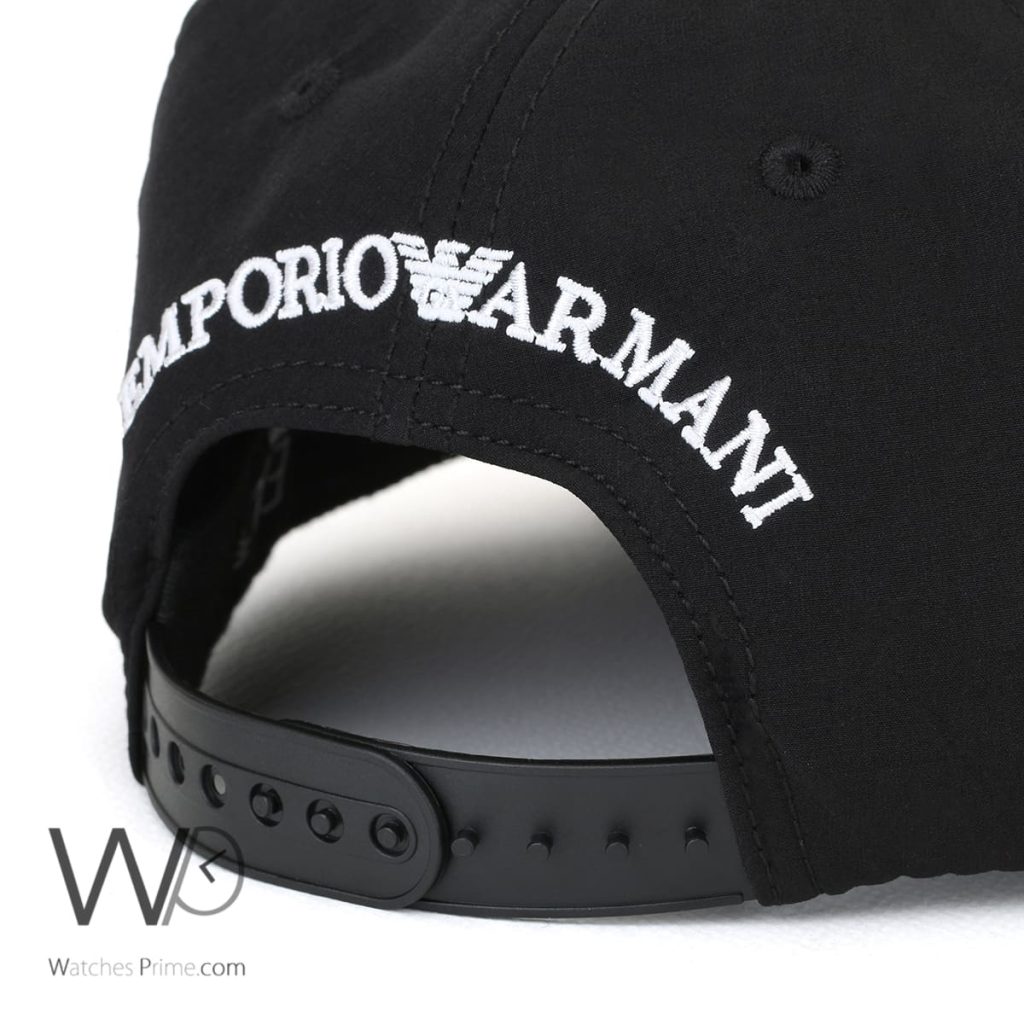 Emporio Armani EA7 Black Baseball Cap | Watches Prime