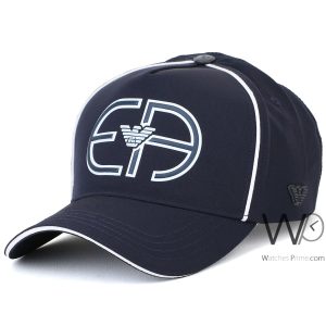 Emporio armani ea7 navy blue baseball cap cotton hat