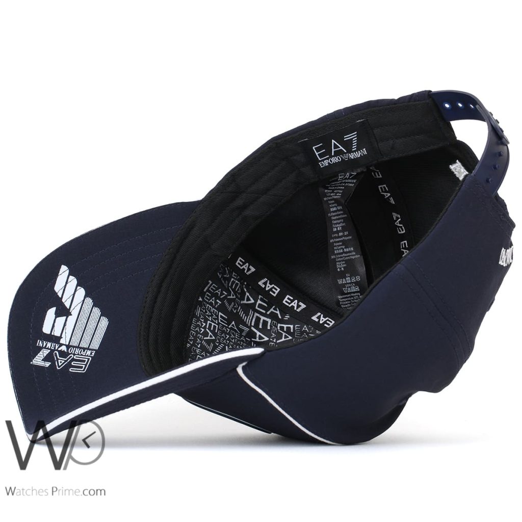 Emporio Armani EA7 Navy Blue Baseball Cap | Watches Prime