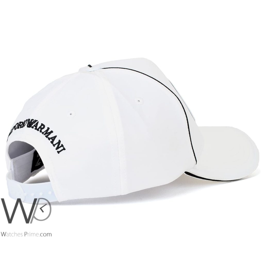 Emporio Armani EA7 White Baseball Cap | Watches Prime