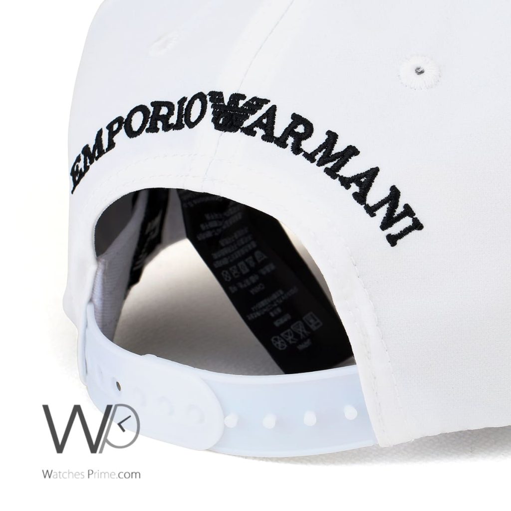 Emporio Armani EA7 White Baseball Cap | Watches Prime