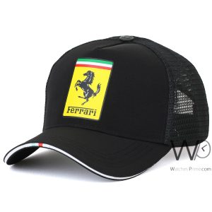 كاب-ماركة-فيرارى-trucker-اسود-رجالى