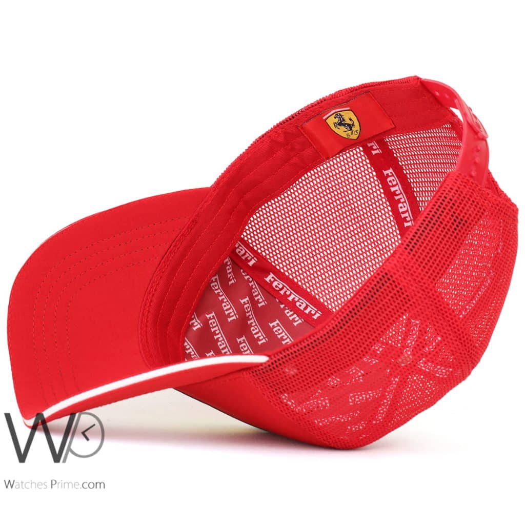 كاب ماركة فيراري احمر Trucker | واتشز برايم