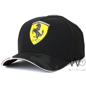 كاب-ماركة-فيرارى-baseball-اسود